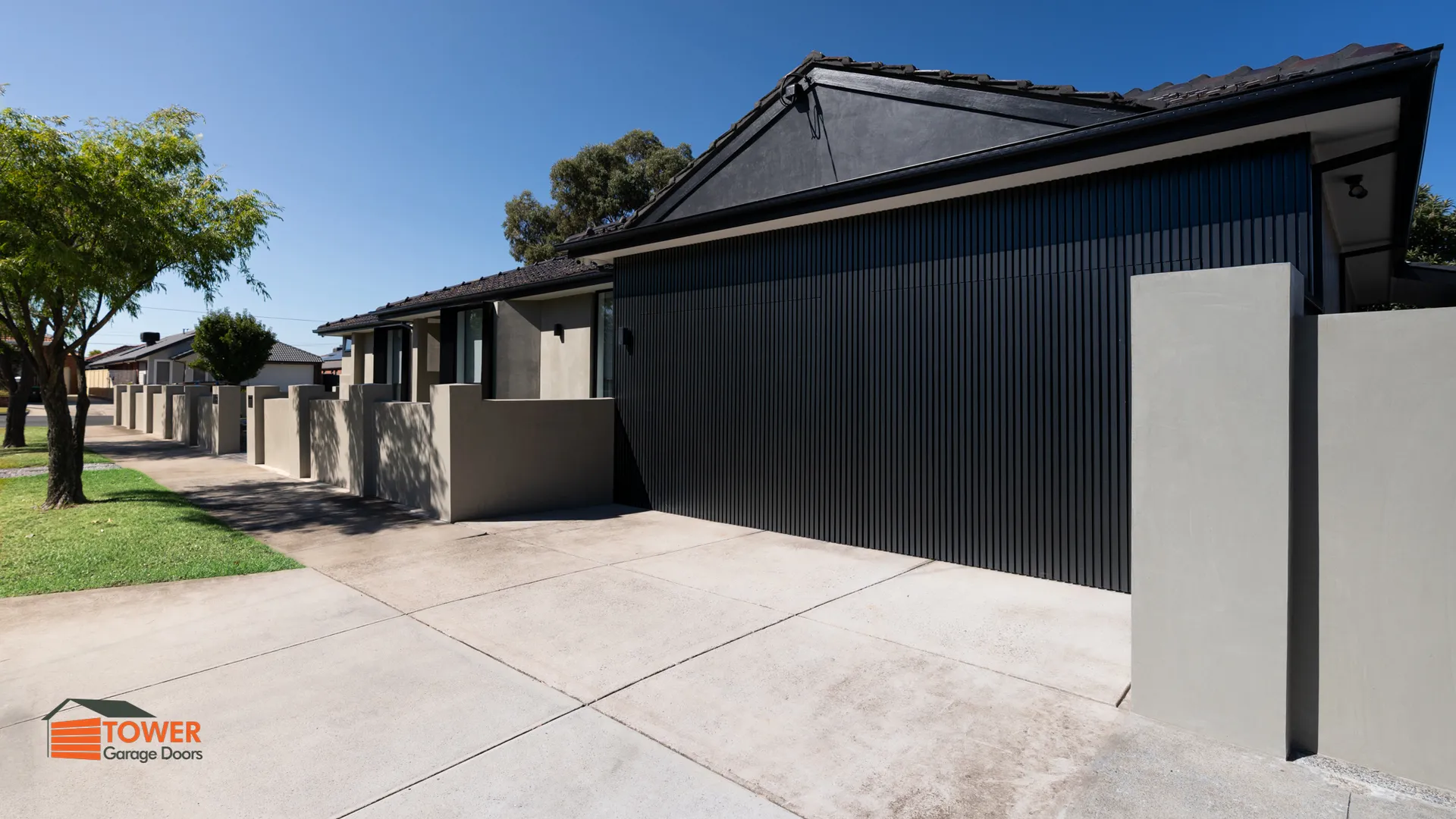 Architectural Range — Batten Series Location: Melbourne Style Profile: A bold and contemporary façade defined by clean vertical geometry and deep shadow lines.