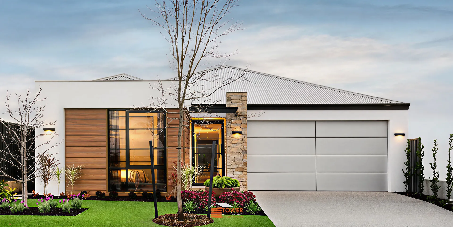 TowerBond Series — Silver TowerBond Location: Perth A sleek architectural statement defined by our TowerBond Series in the Silver TowerBond finish , installed in the refined Orion configuration .