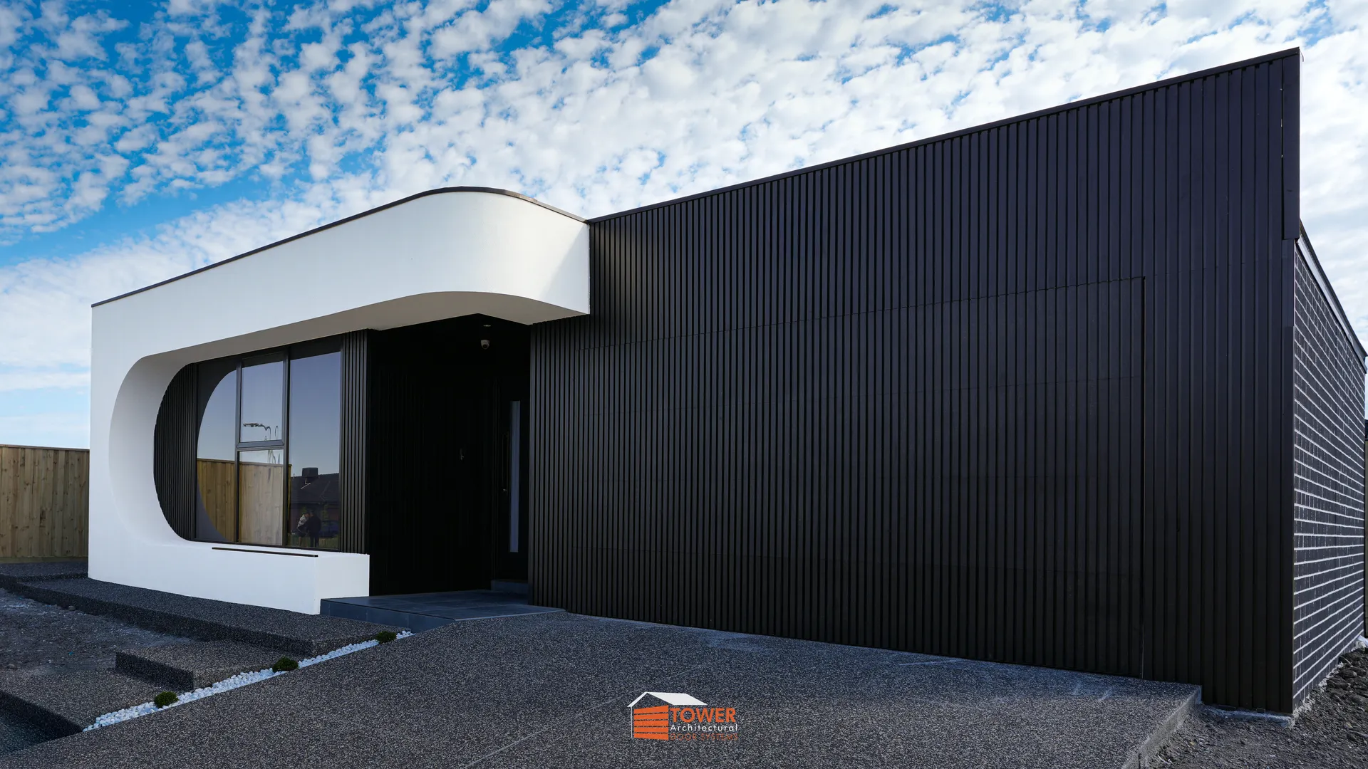 Architectural Range — Batten Series Location: Melbourne Style Profile: A striking modern façade defined by seamless integration and bold vertical lines.