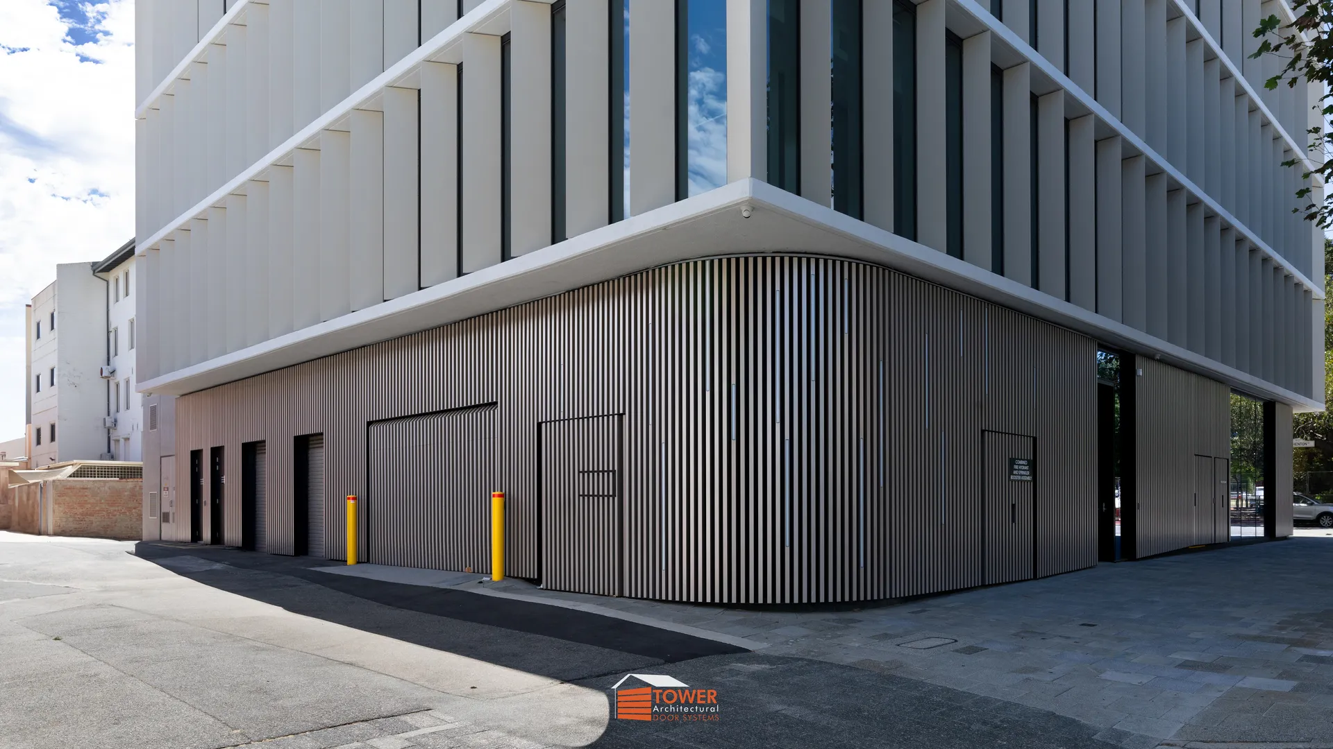 Architectural Range — Batten Series Location: Perth CBD Style Profile: A commanding commercial façade defined by strong vertical geometry and curved architectural detailing.
